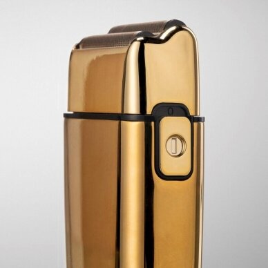 Mobilā uzlādējamā skuveklis BaByliss PRO Double Foil Metal Shaver Gold FXFS2GE 4