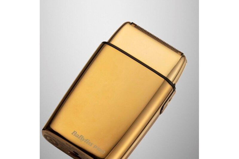 Mobil oppladbar barbermaskin BaByliss PRO Double Foil Metal Shaver Gold FXFS2GE 1 Mobil oppladbar barbermaskin BaByliss PRO Double Foil Metal Shaver Gold FXFS2GE 1