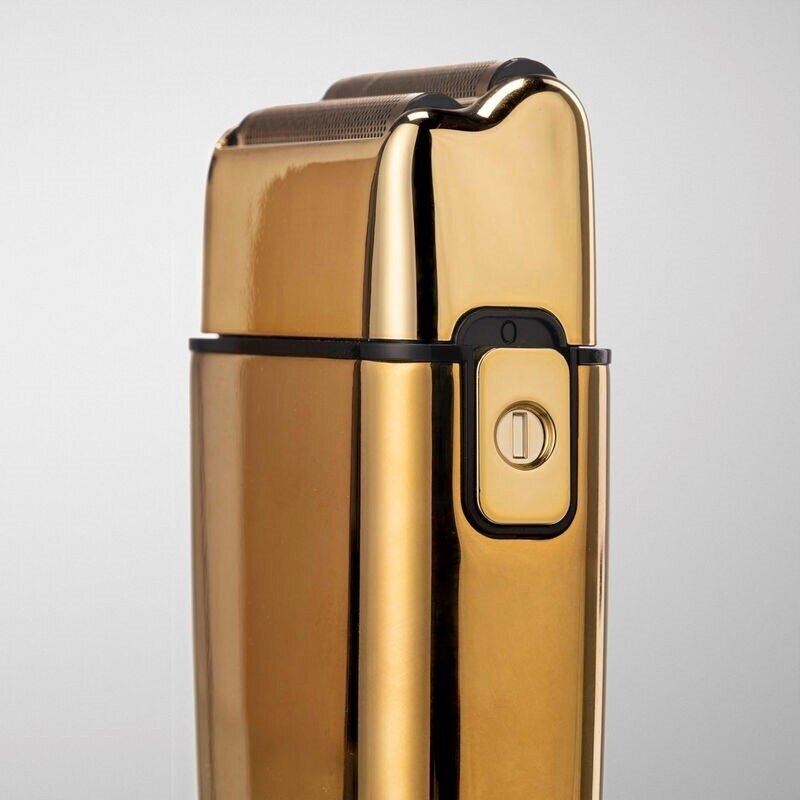 Mobilā uzlādējamā skuveklis BaByliss PRO Double Foil Metal Shaver Gold FXFS2GE 4 Mobilā uzlādējamā skuveklis BaByliss PRO Double Foil Metal Shaver Gold FXFS2GE 4