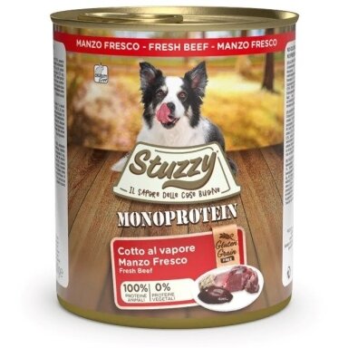 STUZZY Monoprotein Beef - šlapias šunų ėdalas - 800g