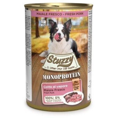 STUZZY Monoprotein kiauliena - šlapias šunų ėdalas - 400 g