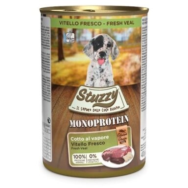 STUZZY Monoprotein Puppy Veal - šlapias ėdalas šuniukams - 400 g