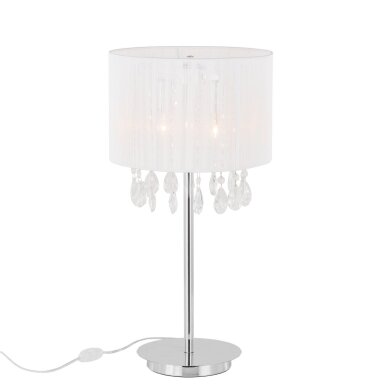 Stalinis šviestuvas Essence MTM9262/3P WH, baltos spalvos, su kristalais, 3 lemputės Stalinis šviestuvas Essence MTM9262/3P WH, baltos spalvos, su kristalais, 3 lemputės
