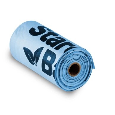 STARCHBAG BIO kompostuojami šviesiai mėlyni šuns ekskrementų maišeliai – 1 x 15 vnt. STARCHBAG BIO kompostuojami šviesiai mėlyni šuns ekskrementų maišeliai – 1 x 15 vnt.