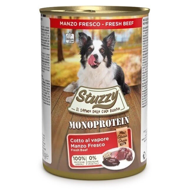 STUZZY Monoprotein Beef - šlapias šunų ėdalas - 400 g