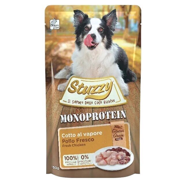 STUZZY Monoprotein Chicken - šlapias šunų ėdalas - 150g STUZZY Monoprotein Chicken - šlapias šunų ėdalas - 150g