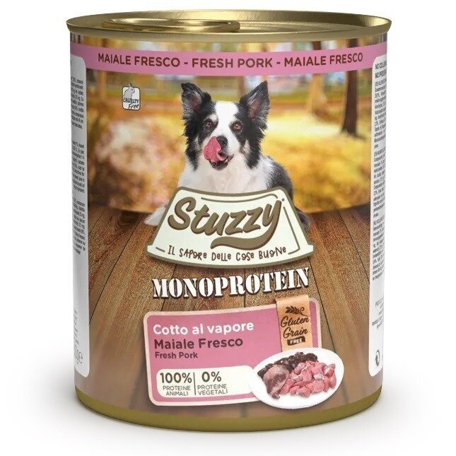 STUZZY Monoprotein kiauliena - šlapias šunų ėdalas - 800 g STUZZY Monoprotein kiauliena - šlapias šunų ėdalas - 800 g