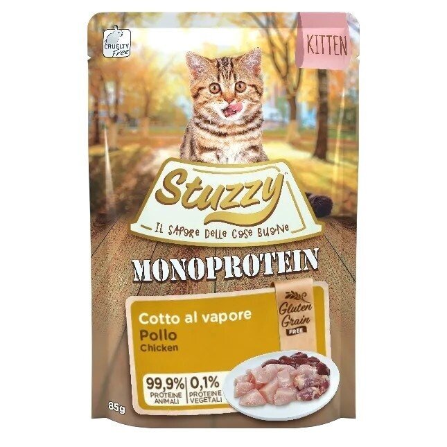 STUZZY Monoprotein Kitten Chicken - šlapias kačiukų maistas - 85 g