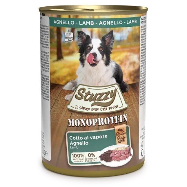 STUZZY Monoprotein Lamb - šlapias šunų ėdalas - 400 g STUZZY Monoprotein Lamb - šlapias šunų ėdalas - 400 g