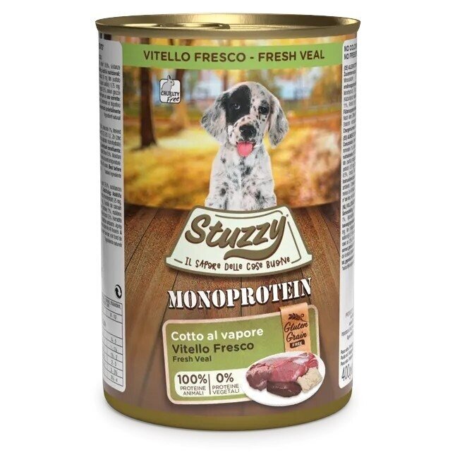 STUZZY Monoprotein Puppy Veal - šlapias ėdalas šuniukams - 400 g