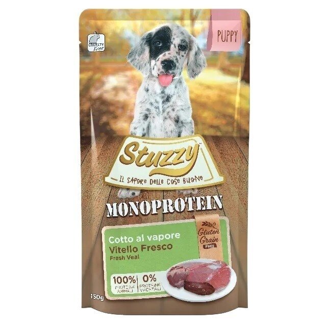 STUZZY Monoprotein Puppy Veal - šlapias šunų ėdalas - 150 g