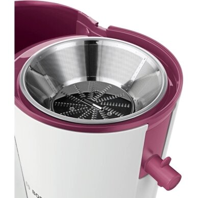 Sulčiaspaudė Bosch MES25C0, 700 W, vyšninė/balta/skaidri 3