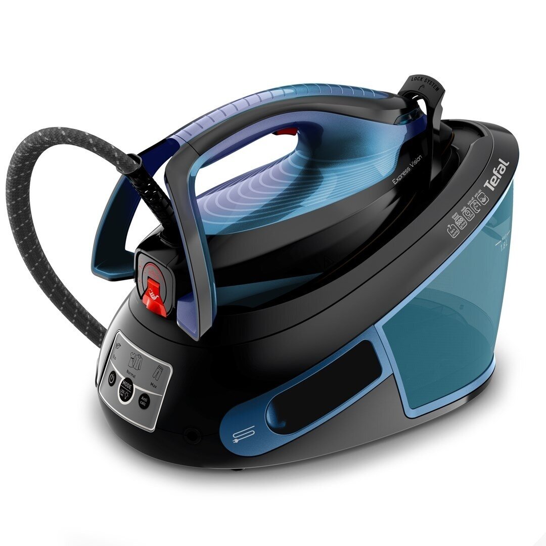 „Tefal Express Vision SV8151“ 2800 W 1,8 l „Durilium AirGlide“ automatinio valymo padas Mėlyna, juoda 2