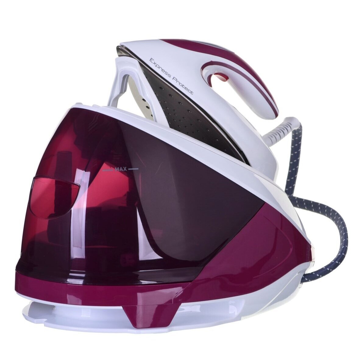 „Tefal Express Protect SV9201E0“ garų lygintuvas, 2800 W, 1,8 l, „Durilium AirGlide Autoclean“ padas, violetinė, balta 1