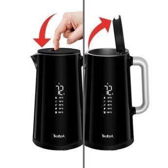 Tefal KO851 elektrinis virdulys 1,7 l juodas 1800 W 1 Tefal KO851 elektrinis virdulys 1,7 l juodas 1800 W 1
