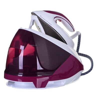 „Tefal Express Protect SV9201E0“ garų lygintuvas, 2800 W, 1,8 l, „Durilium AirGlide Autoclean“ padas, violetinė, balta 1 „Tefal Express Protect SV9201E0“ garų lygintuvas, 2800 W, 1,8 l, „Durilium AirGlide Autoclean“ padas, violetinė, balta 1