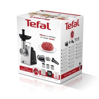 Tefal HV1 NE1098 elektrinė mėsmalė, 1400 W, juoda/sidabrinė 5