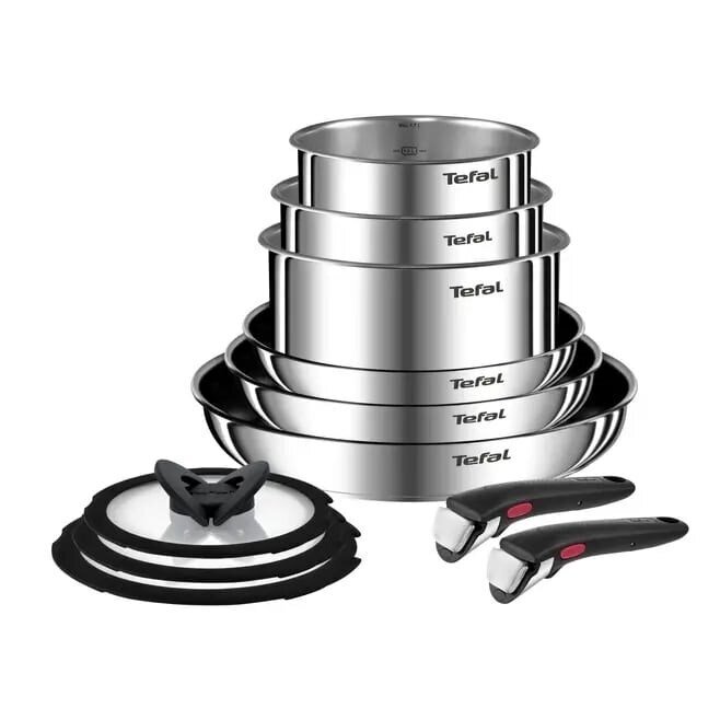 Tefal Ingenio Emotion, nerūdijantis plienas - 11 dalių puodų ir keptuvių rinkinys Prekė - L897SB74 Tefal Ingenio Emotion, nerūdijantis plienas - 11 dalių puodų ir keptuvių rinkinys Prekė - L897SB74