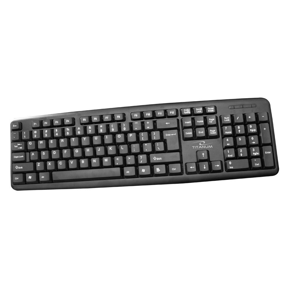 Titanum TK101 klaviatūra, USB, juoda Titanum TK101 klaviatūra, USB, juoda