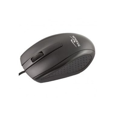 TITANUM TM110K pelė, skirta abiem rankoms, USB A tipo, optinė, 1000 DPI