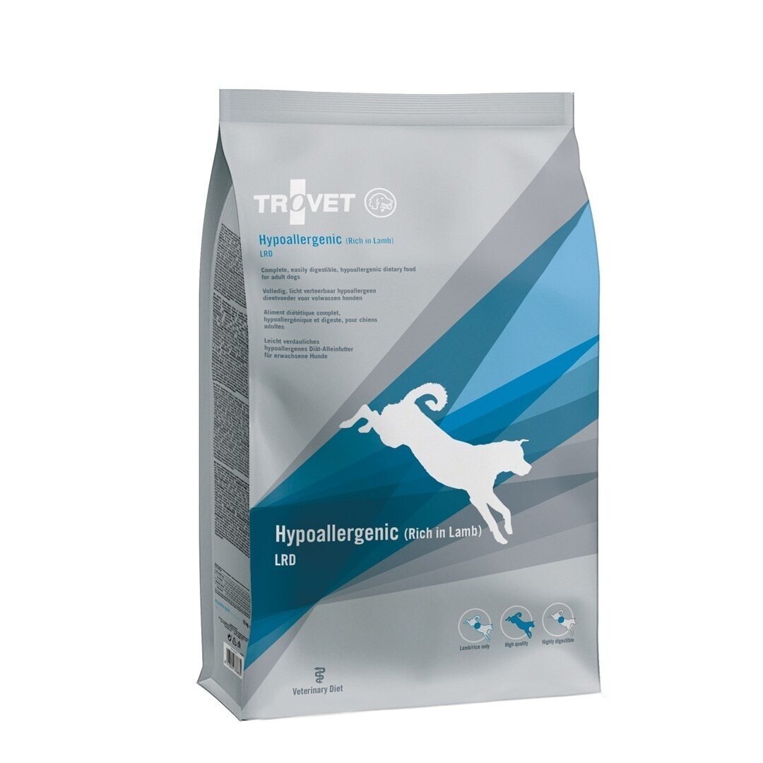 TROVET hipoalerginis LRD ėrienos sausas šunų ėdalas - 3 kg