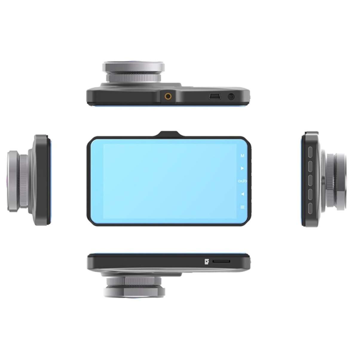 Tracer 4TS Full HD dviejų kamerų vaizdo registratorius, juodas 3