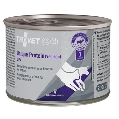 TROVET Unique Protein UPV elnienos ėdalas šunims ir katėms - 200 g