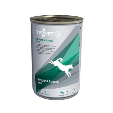 TROVET Weight & Diabetic WRD šlapias šunų ėdalas su vištiena - 400 g