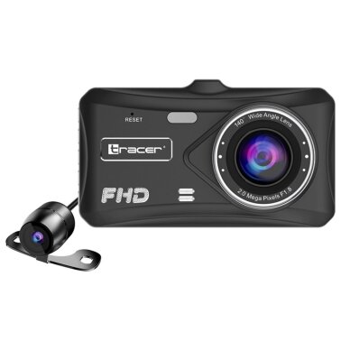 Tracer 4TS Full HD dviejų kamerų vaizdo registratorius, juodas 1