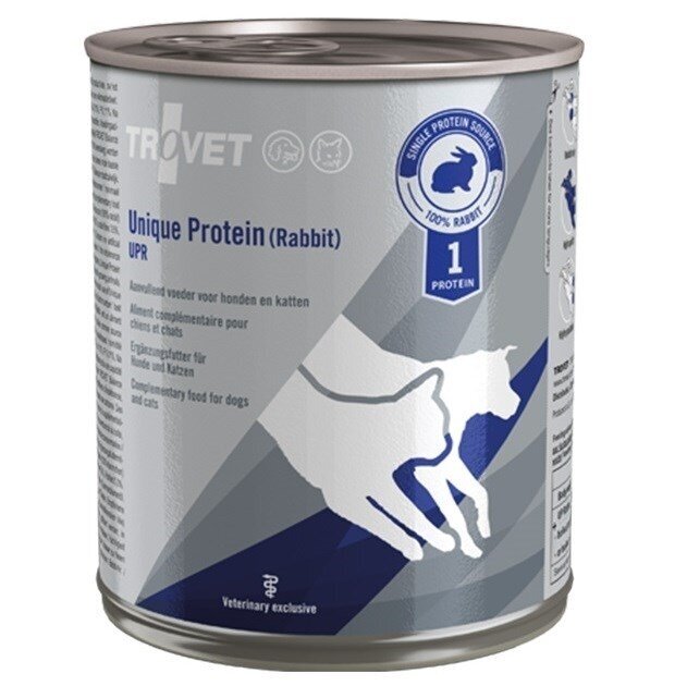 TROVET Unique Protein UPR Rabbit - šlapias ėdalas šunims ir katėms - 800 g