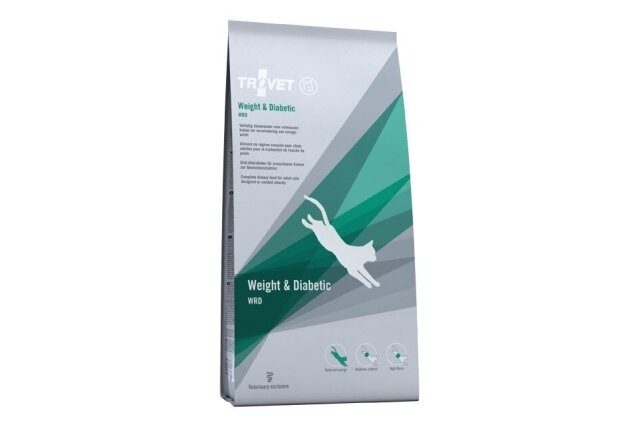 TROVET Weight & Diabetic, 3 kg, for voksne katter, fjærfe og ris
