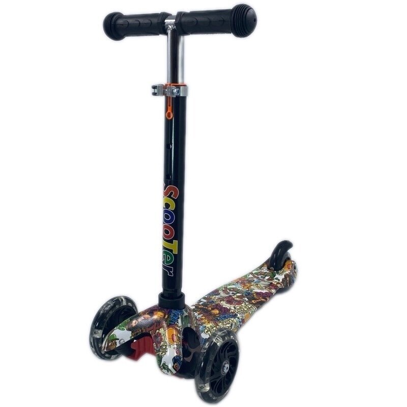 Triratis paspirtukas SCOOTER Juodas Triratis paspirtukas SCOOTER Juodas