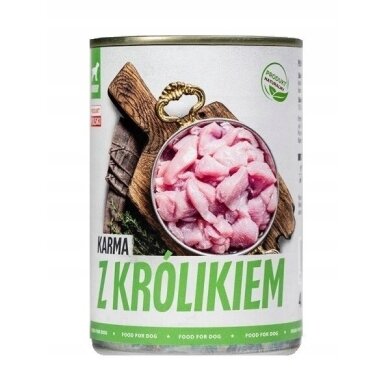 TUF TUF triušių maistas - šlapias šunų maistas - 400 g
