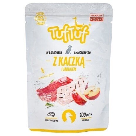 TUF TUF su žąsimi ir obuoliu – drėgnas šunų maistas – 100 g