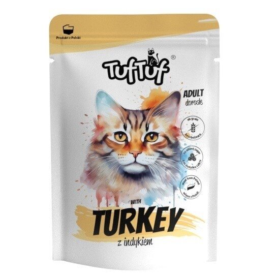 TUF TUF šlapias kačių ėdalas su kalakutiena - 300 g TUF TUF šlapias kačių ėdalas su kalakutiena - 300 g