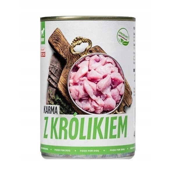 TUF TUF triušių maistas - šlapias šunų maistas - 400 g
