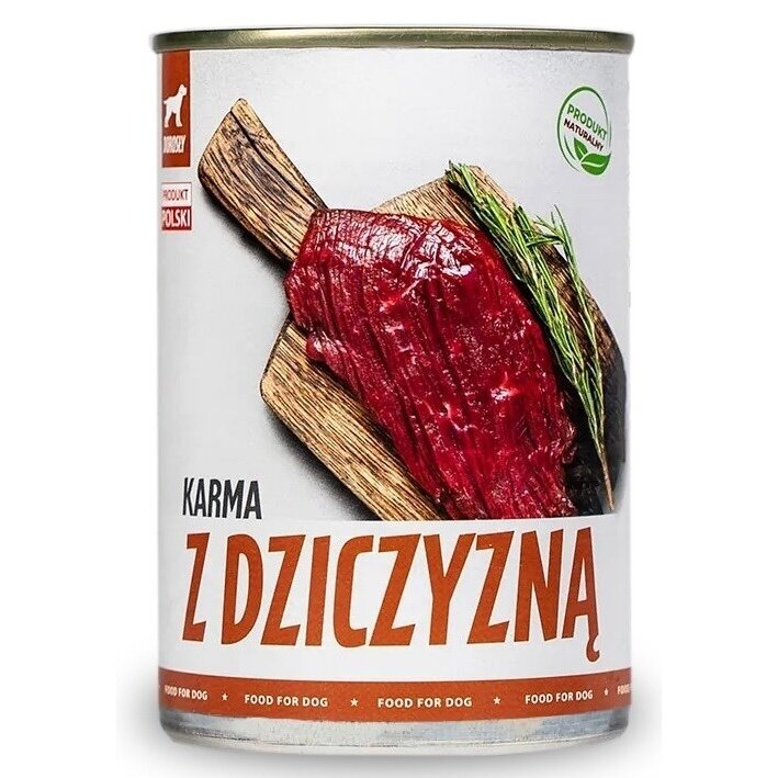 TUF TUF elnienos maistas - šlapias šunų maistas - 400 g TUF TUF elnienos maistas - šlapias šunų maistas - 400 g