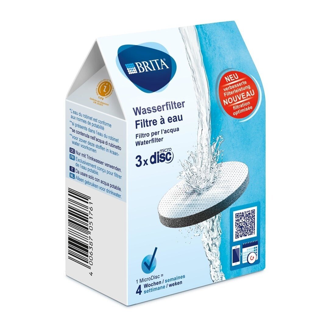 Vandens filtravimo diskai Brita MicroDisc, 3 vnt. 1 Vandens filtravimo diskai Brita MicroDisc, 3 vnt. 1