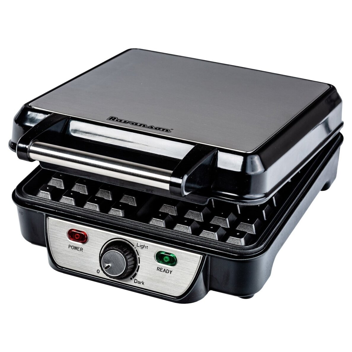 Vaflinė Ravanson GR-7030, 1100 W, juoda/inox Vaflinė Ravanson GR-7030, 1100 W, juoda/inox