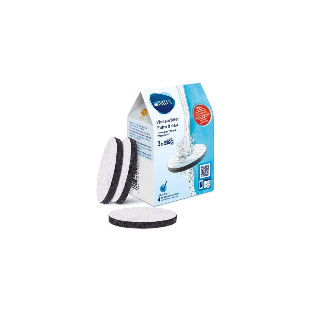 Vandens filtravimo diskai Brita MicroDisc, 3 vnt. Vandens filtravimo diskai Brita MicroDisc, 3 vnt.
