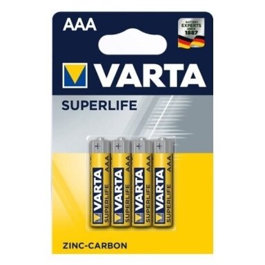 Varta Superlife AAA vienkartinės šarminės baterijos
