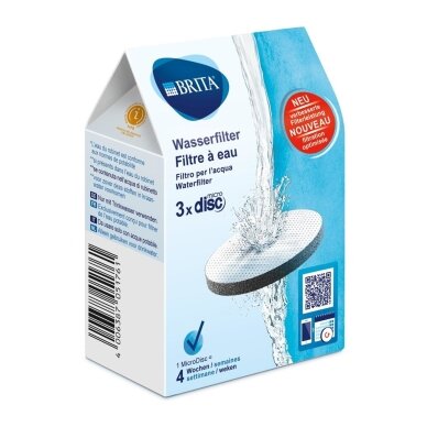 Vandens filtravimo diskai Brita MicroDisc, 3 vnt. 1 Vandens filtravimo diskai Brita MicroDisc, 3 vnt. 1