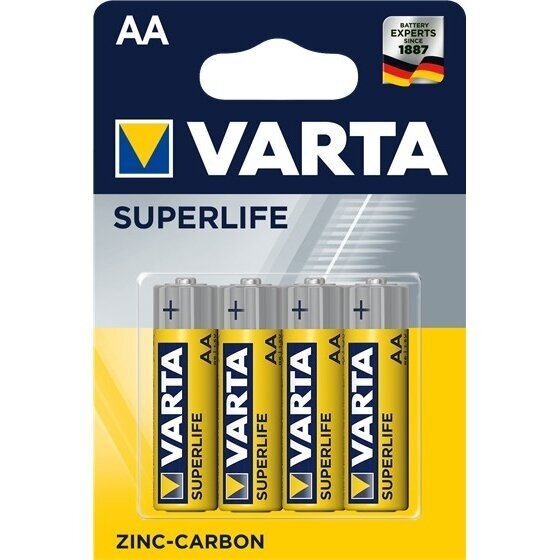 Varta SUPERLIFE vienkartinės baterijos AA cinko-anglies Varta SUPERLIFE vienkartinės baterijos AA cinko-anglies