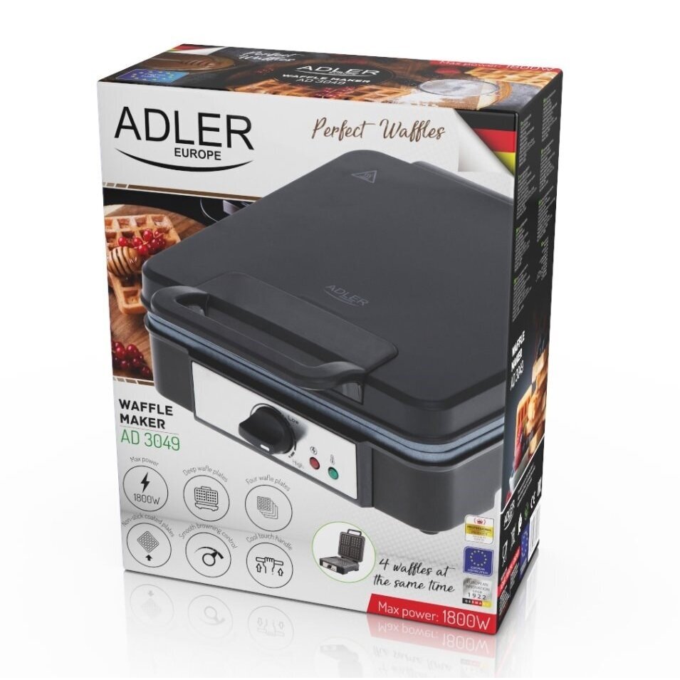 Vaflių keptuvė Adler AD 3049 3 Vaflių keptuvė Adler AD 3049 3