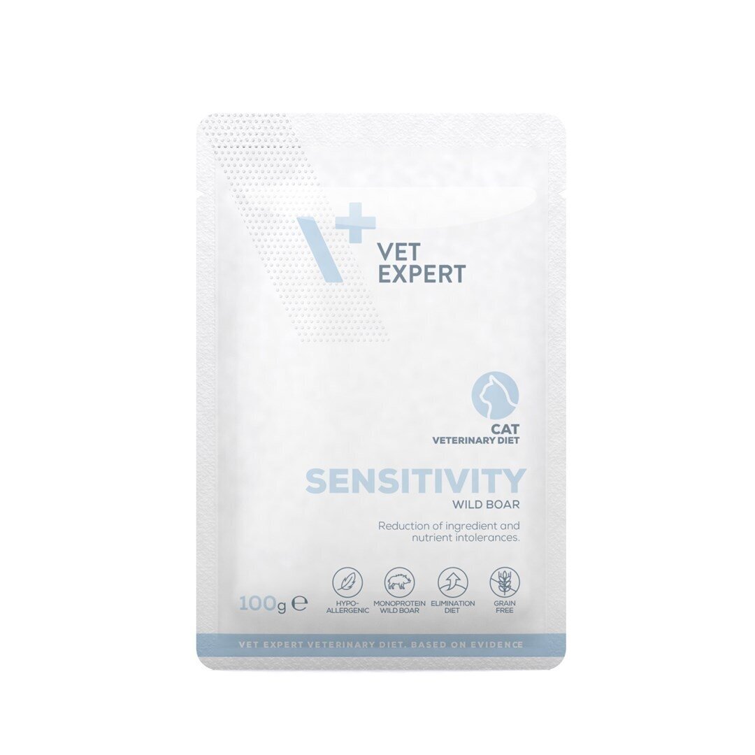 VET EXPERT Veterinary Diet Sensitivity Cat - šlapias kačių maistas - 100 g VET EXPERT Veterinary Diet Sensitivity Cat - šlapias kačių maistas - 100 g