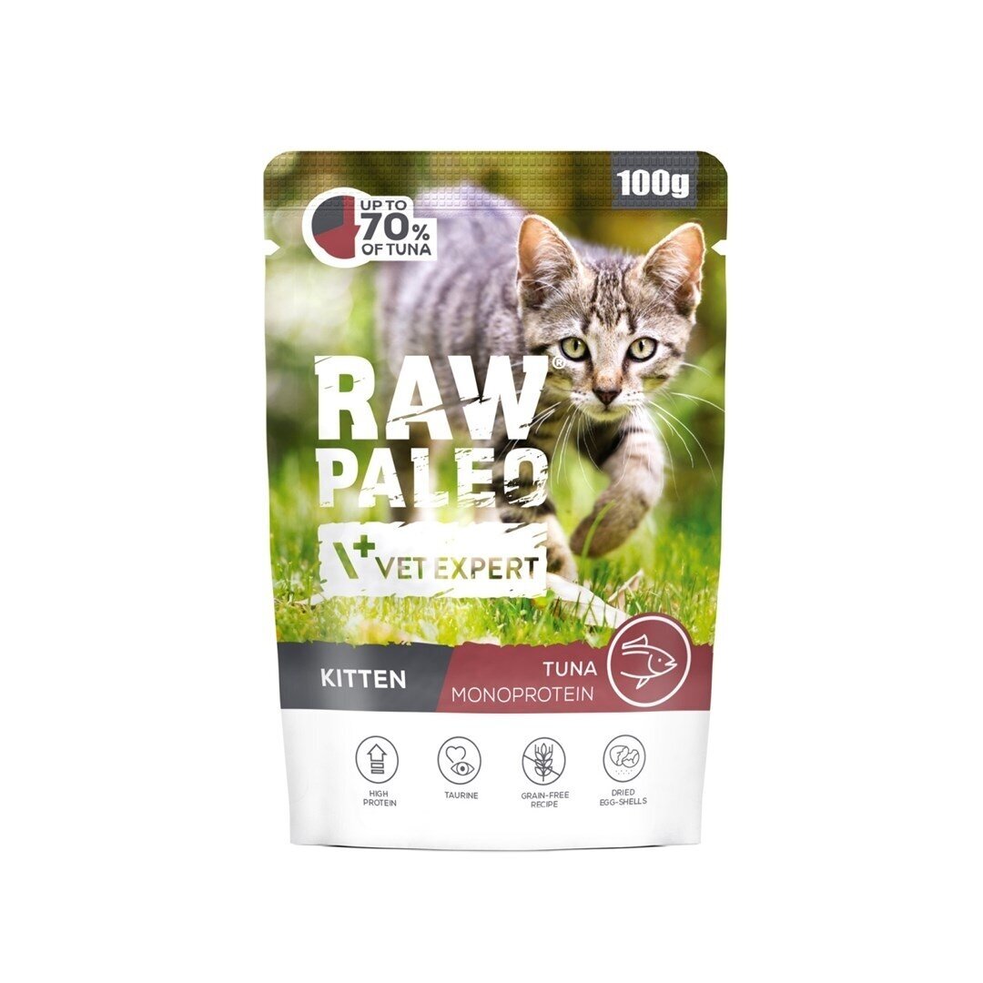 VETEXPERT Raw Paleo Kitten Tuna – šlapias kačių maistas, 100 g VETEXPERT Raw Paleo Kitten Tuna – šlapias kačių maistas, 100 g