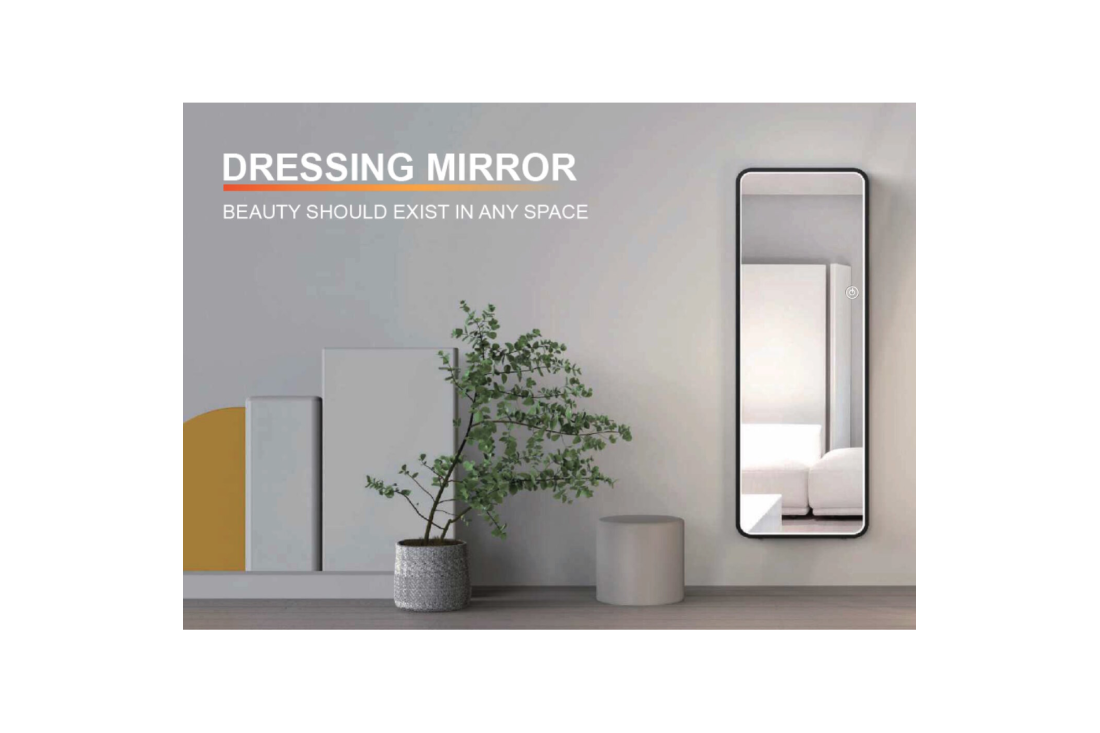 Specchio con LED 160x60CM DRESSING MIRROR 2202 BLACK 1 Specchio con LED 160x60CM DRESSING MIRROR 2202 BLACK 1