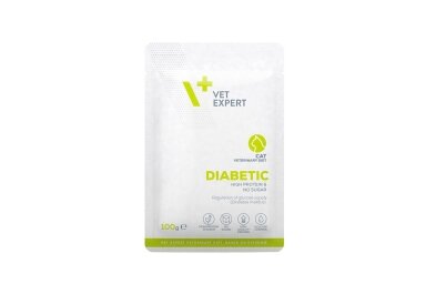 VET EXPERT Veterinary Diet Diabetic Cat – Nassfutter für Katzen, 100 g