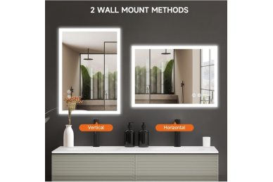 Espelho com LED 100x70CM H-MIRROR-1105 4 Espelho com LED 100x70CM H-MIRROR-1105 4
