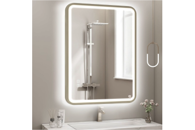 Spiegel mit LED 100x70CM U-FRAME-MIRROR-1111 2 Spiegel mit LED 100x70CM U-FRAME-MIRROR-1111 2